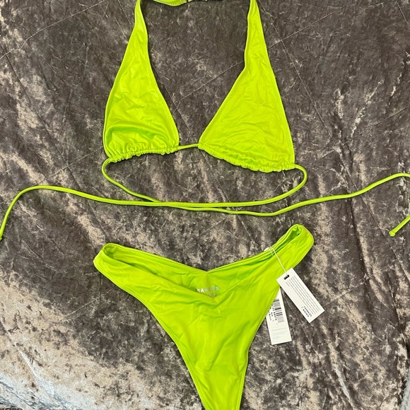 Frankie’s bikinis Harlow satin halter bikini Never worn - Picture 5 of 6